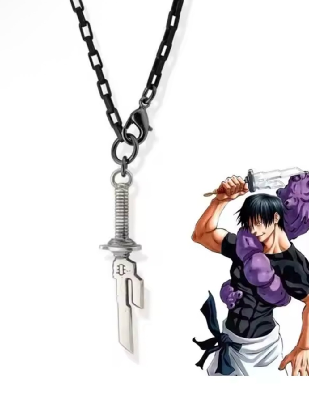 Anime Jujutsu Kaisen Sword Collectible Necklace NEW Manga Games Jewelry Toys TCG